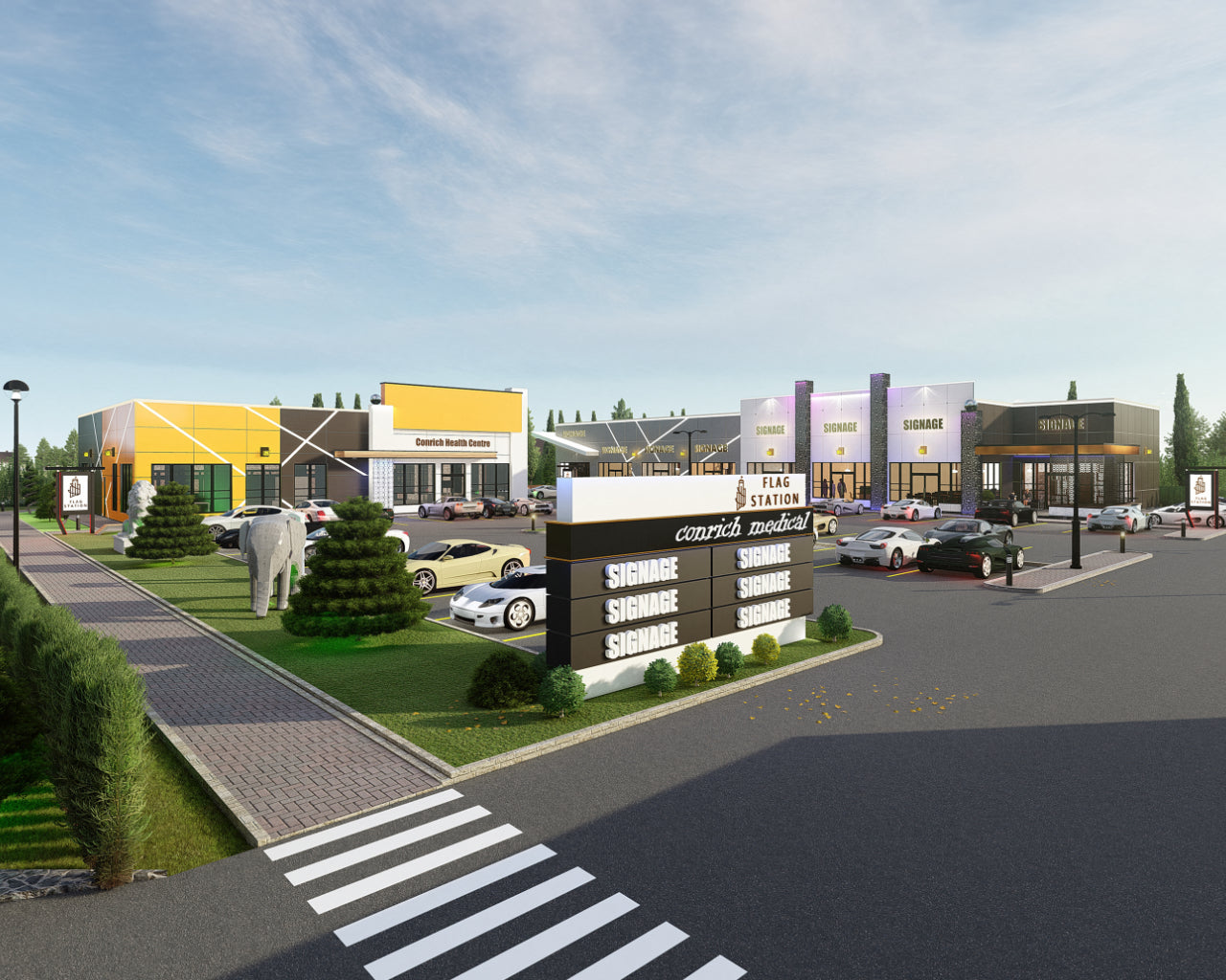 Commercial Plaza Renderings