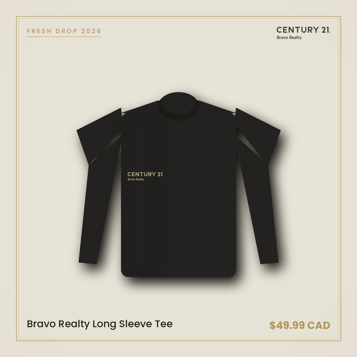 Bravo Realty Long Sleeve Tee — Century 21 Bravo Realty