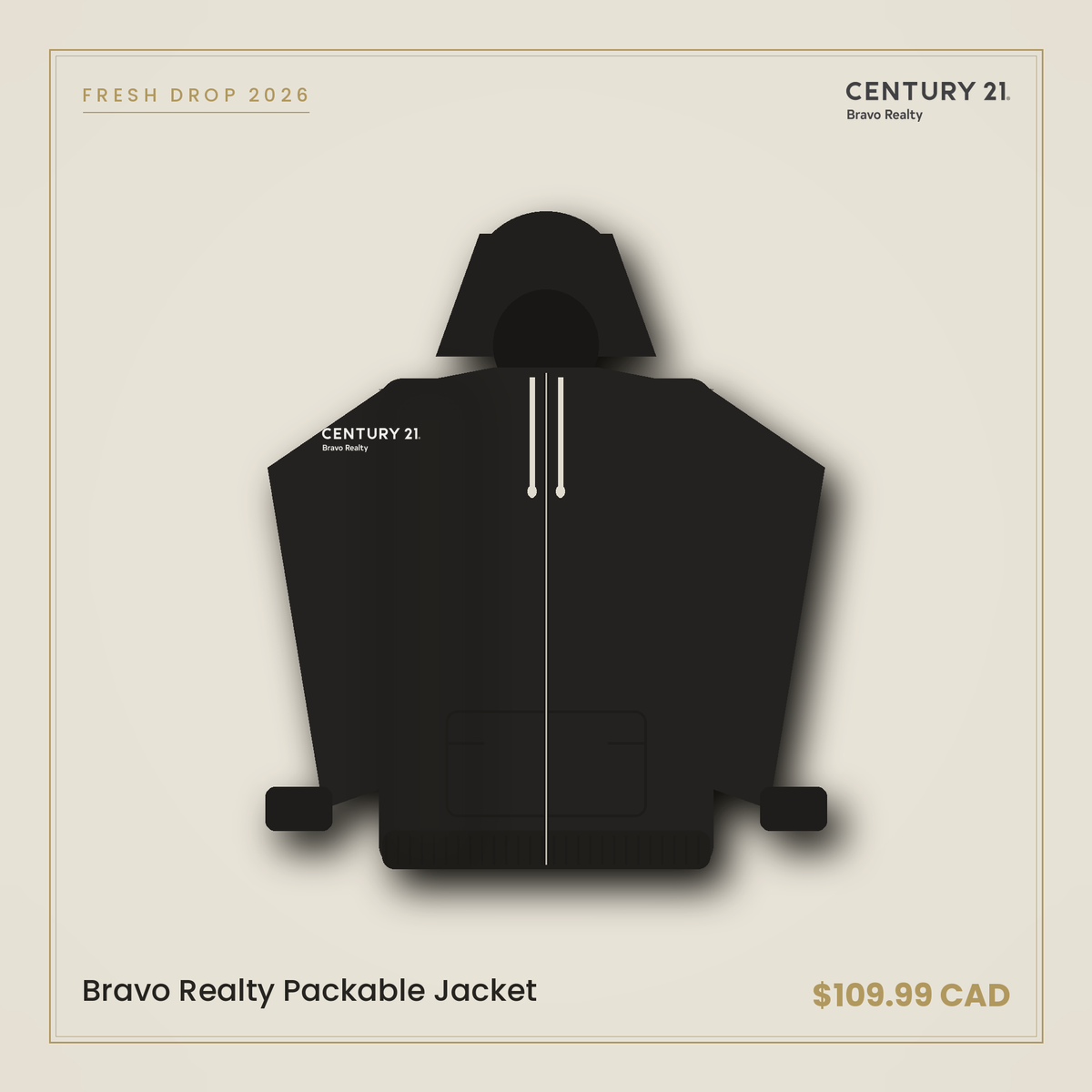 Bravo Realty Packable Jacket — Century 21 Bravo Realty