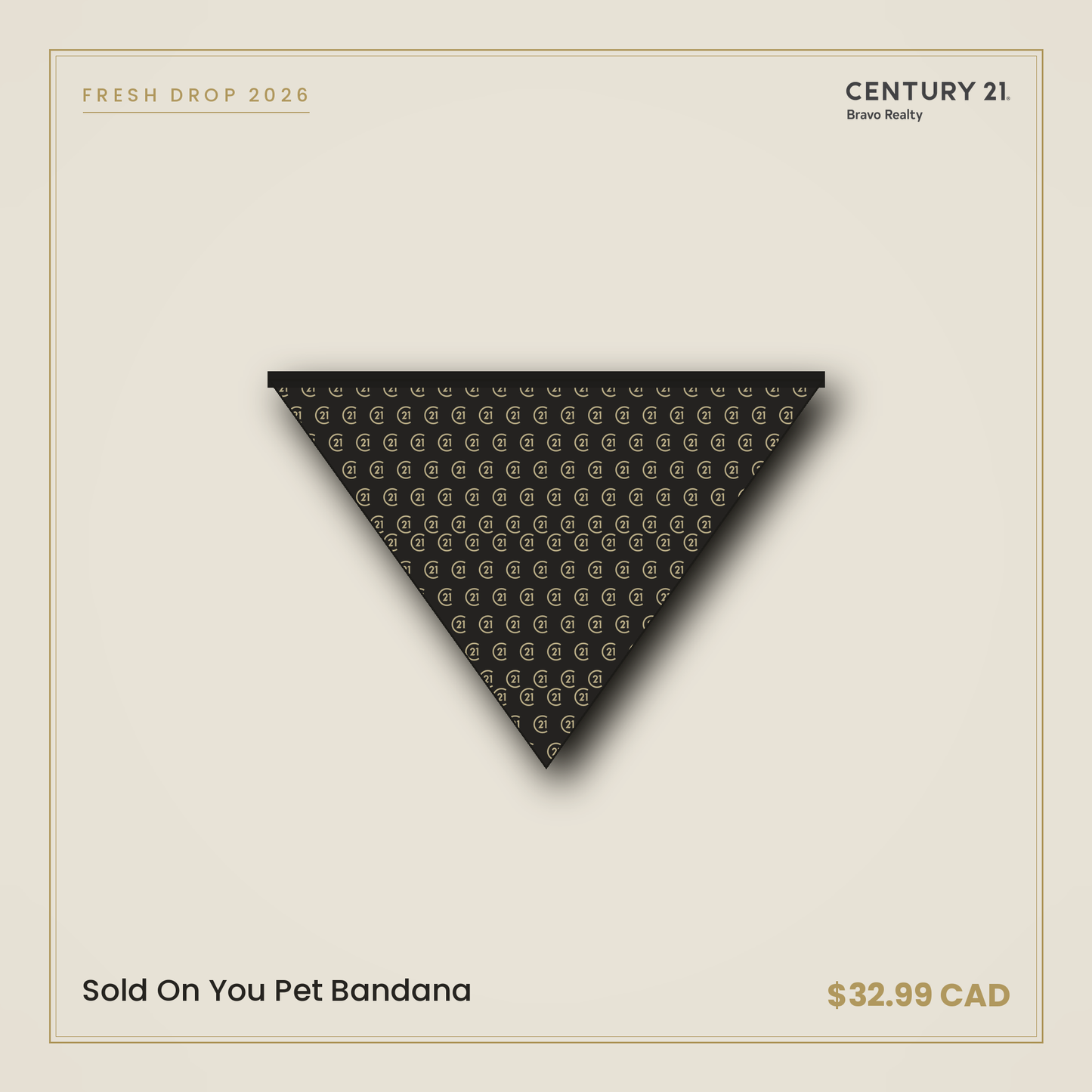 Sold On You Pet Bandana — Century 21 Bravo Realty