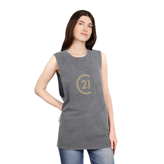 C21 Unisex Stonewash Tank Top