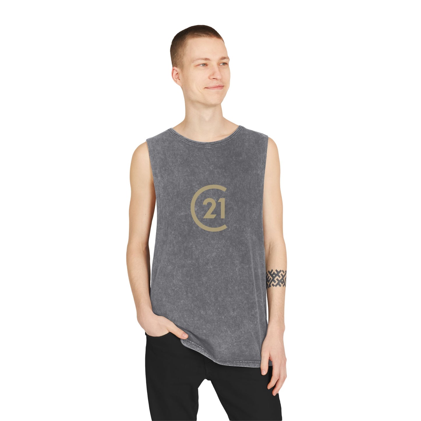 C21 Unisex Stonewash Tank Top