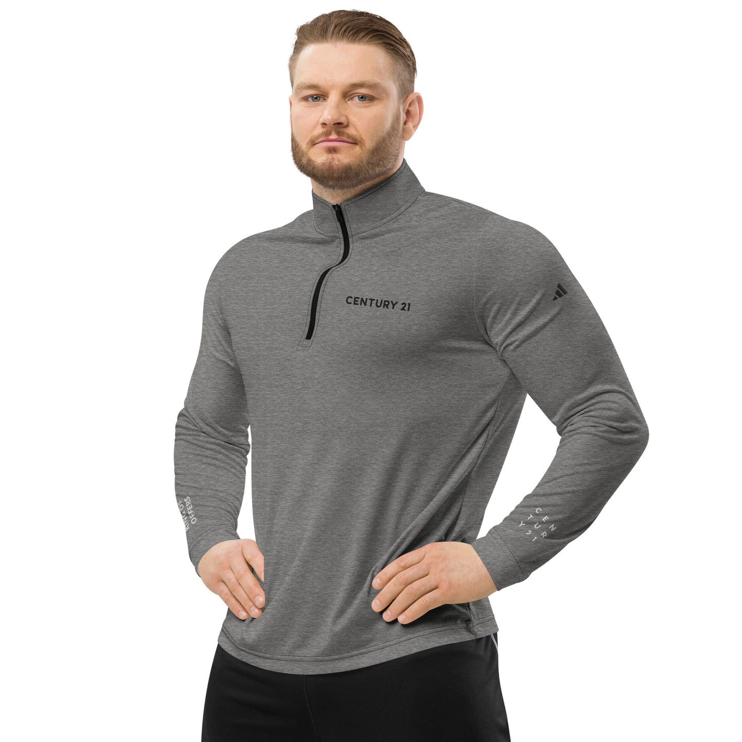 Century 21 Adidas Quarter zip pullover