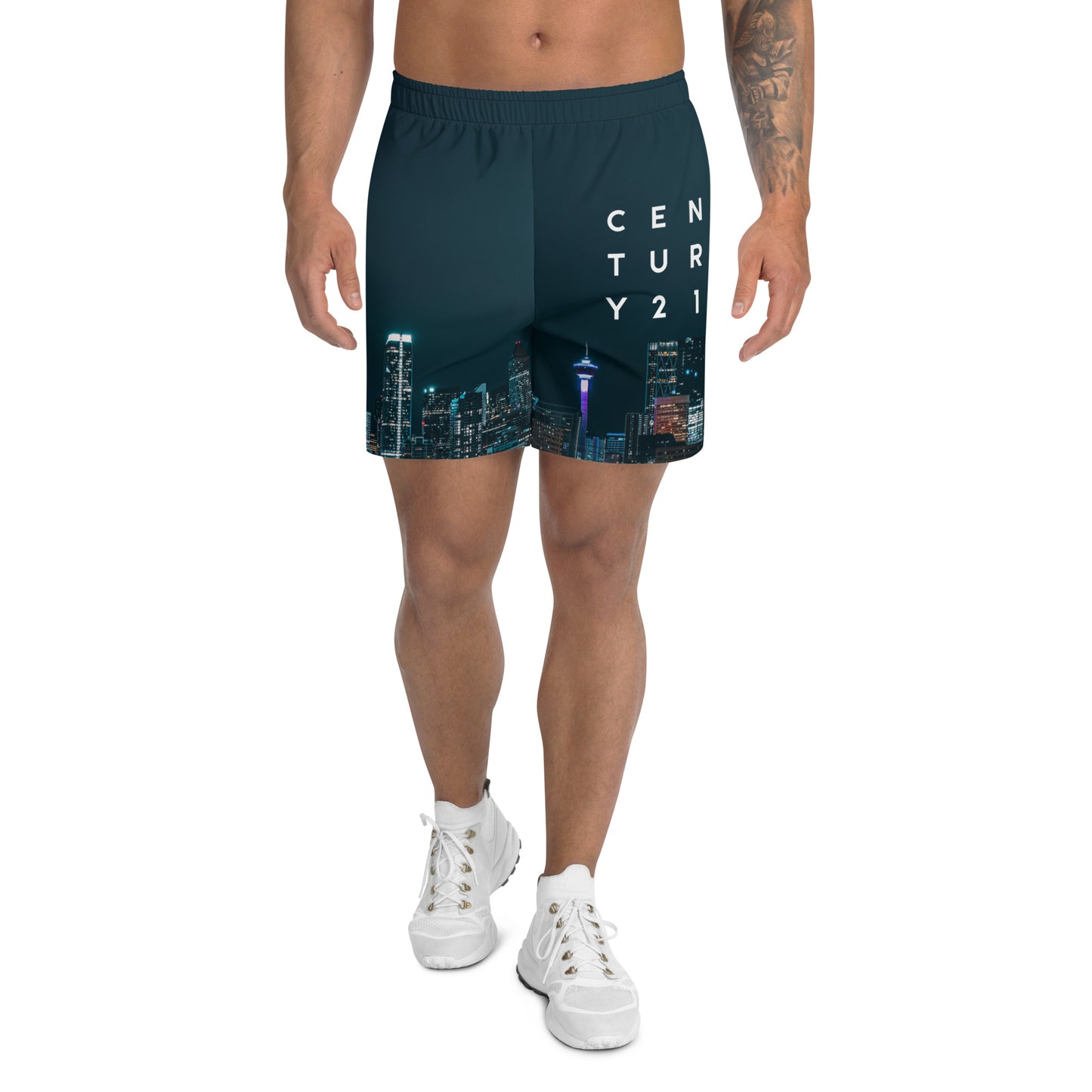 Calgary Skyline Unisex Athletic Long Shorts