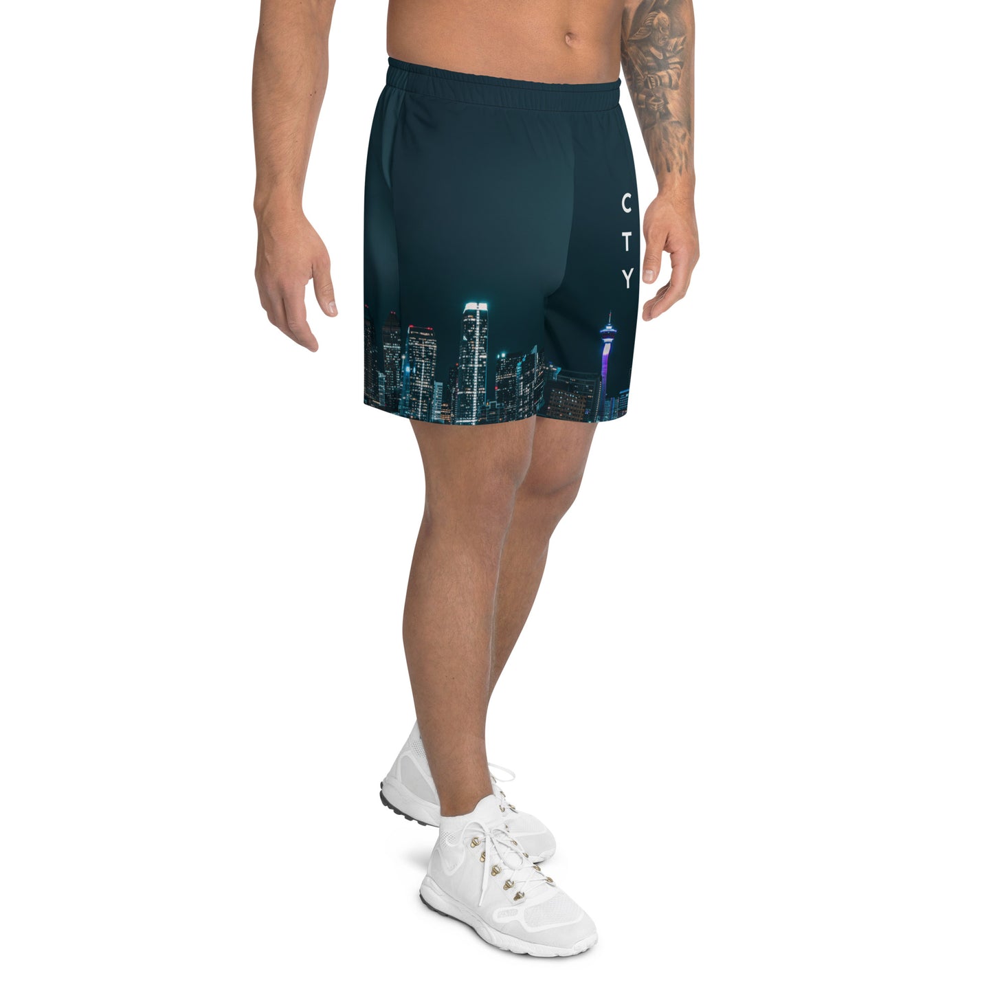 Calgary Skyline Unisex Athletic Long Shorts