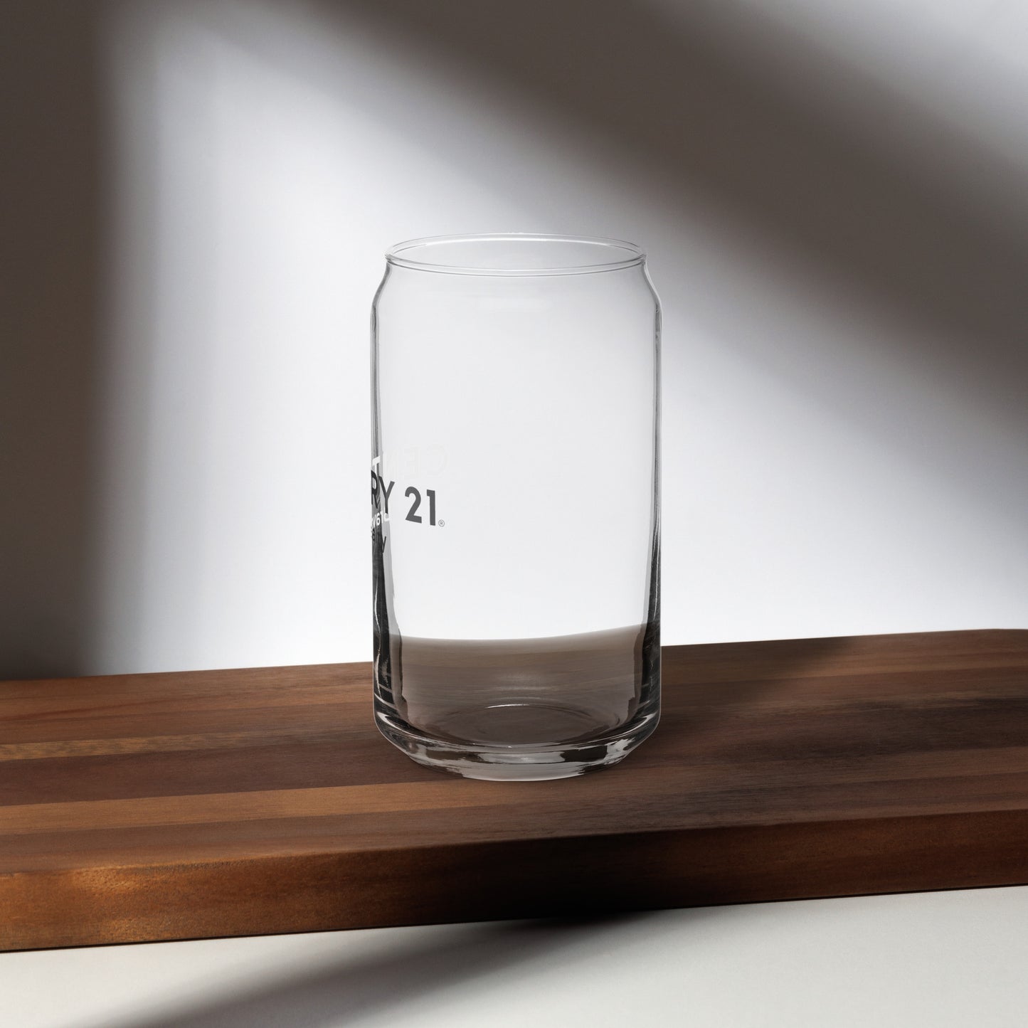 "Century 21" Can-shaped glass