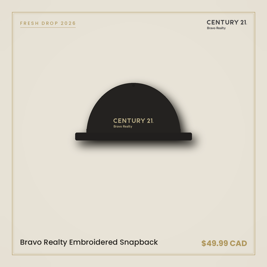 Bravo Realty Embroidered Snapback — Century 21 Bravo Realty