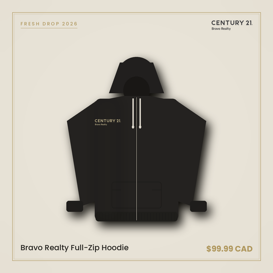 Bravo Realty Full-Zip Hoodie — Century 21 Bravo Realty