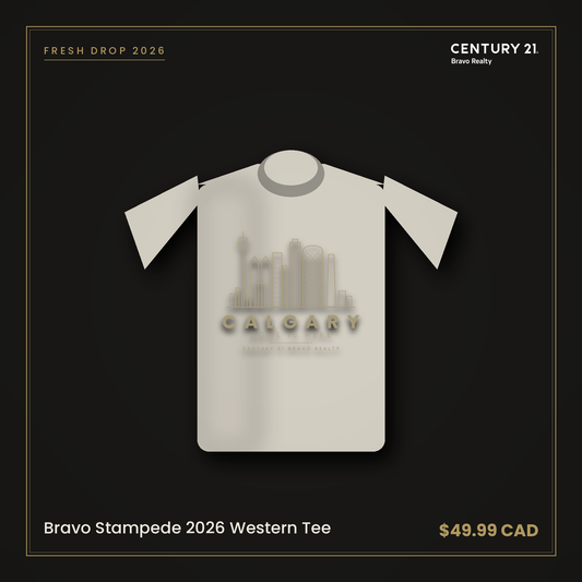 Bravo Stampede 2026 Western Tee — Century 21 Bravo Realty