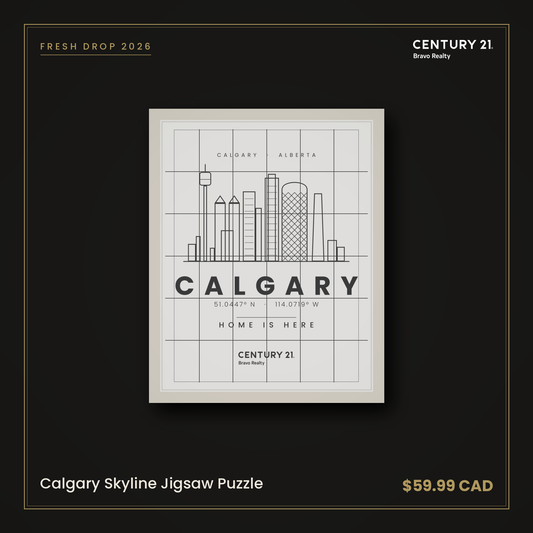 Calgary Skyline Jigsaw Puzzle — Century 21 Bravo Realty