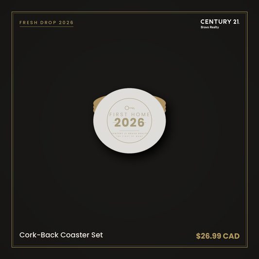 Cork-Back Coaster Set — Century 21 Bravo Realty