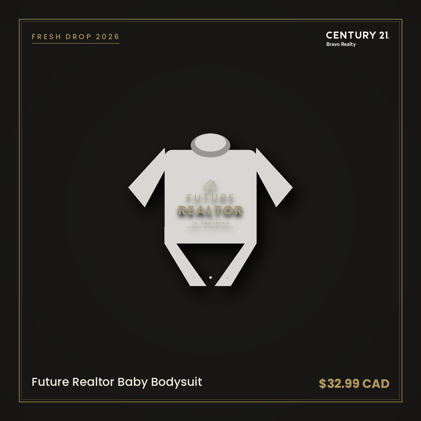 Future Realtor Baby Bodysuit — Century 21 Bravo Realty