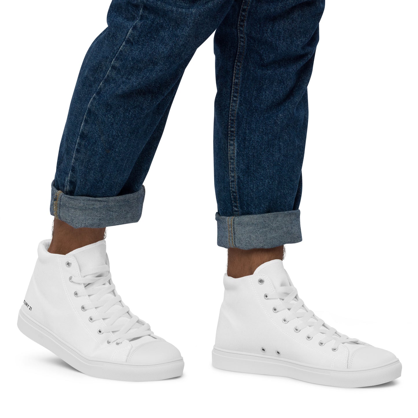 "C21" Men’s high top canvas shoes