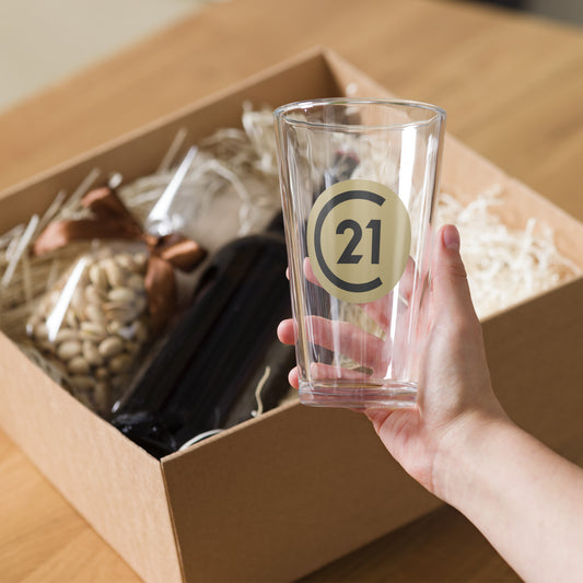 C21 Shaker pint glass