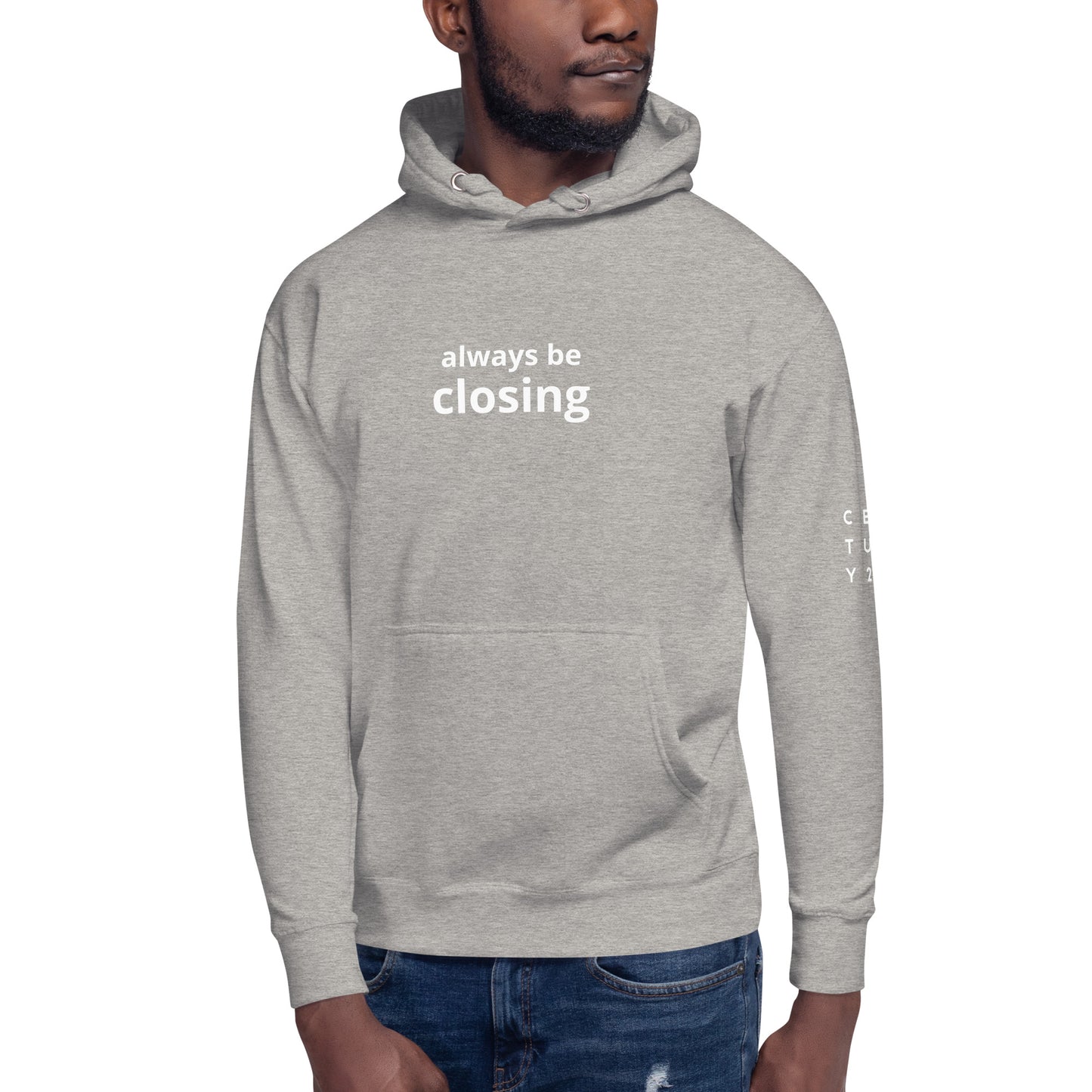 "Always be closing" Logo on sleeve Unisex Hoodie