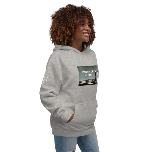 Queen of Offers Century 21 on right sleeve Unisex Hoodie