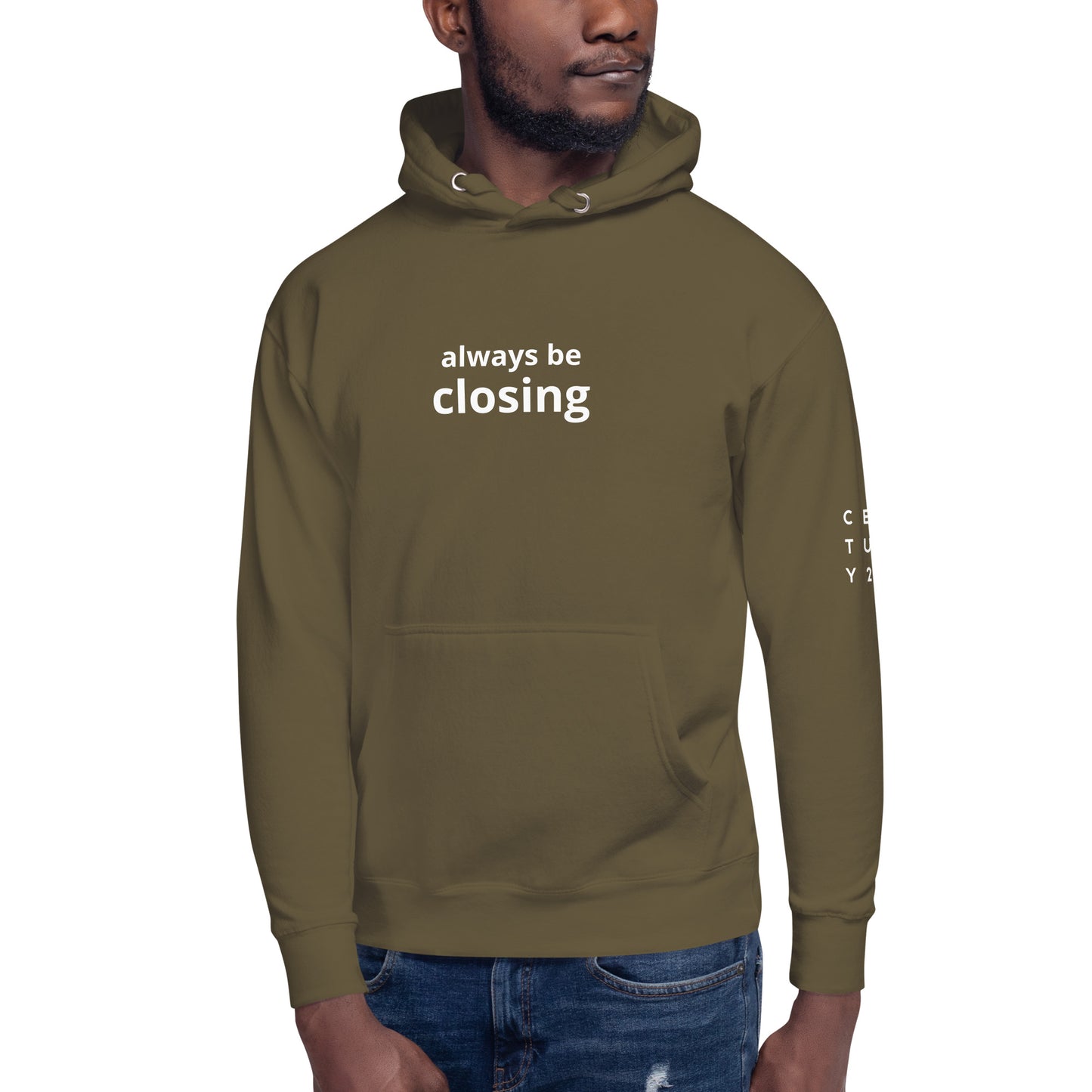 "Always be closing" Logo on sleeve Unisex Hoodie