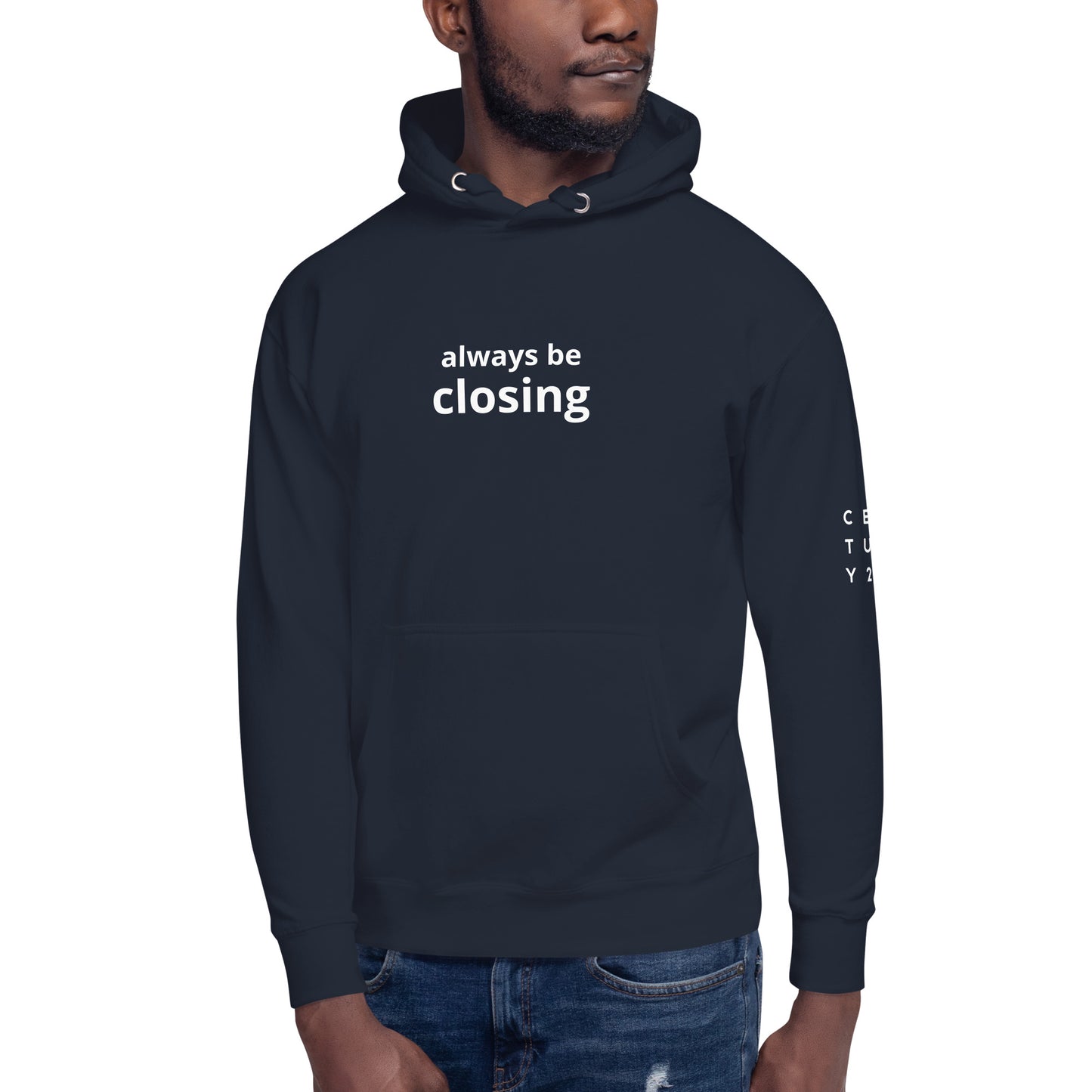 "Always be closing" Logo on sleeve Unisex Hoodie