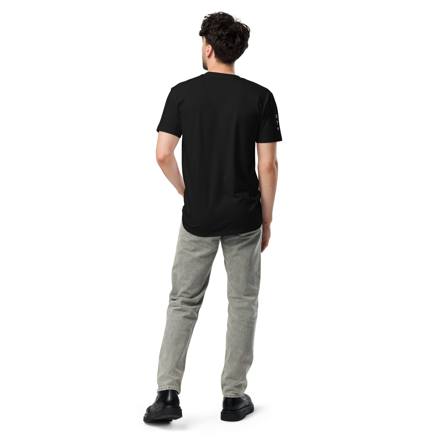 Royalty Century 21 on right sleeve Unisex premium t-shirt